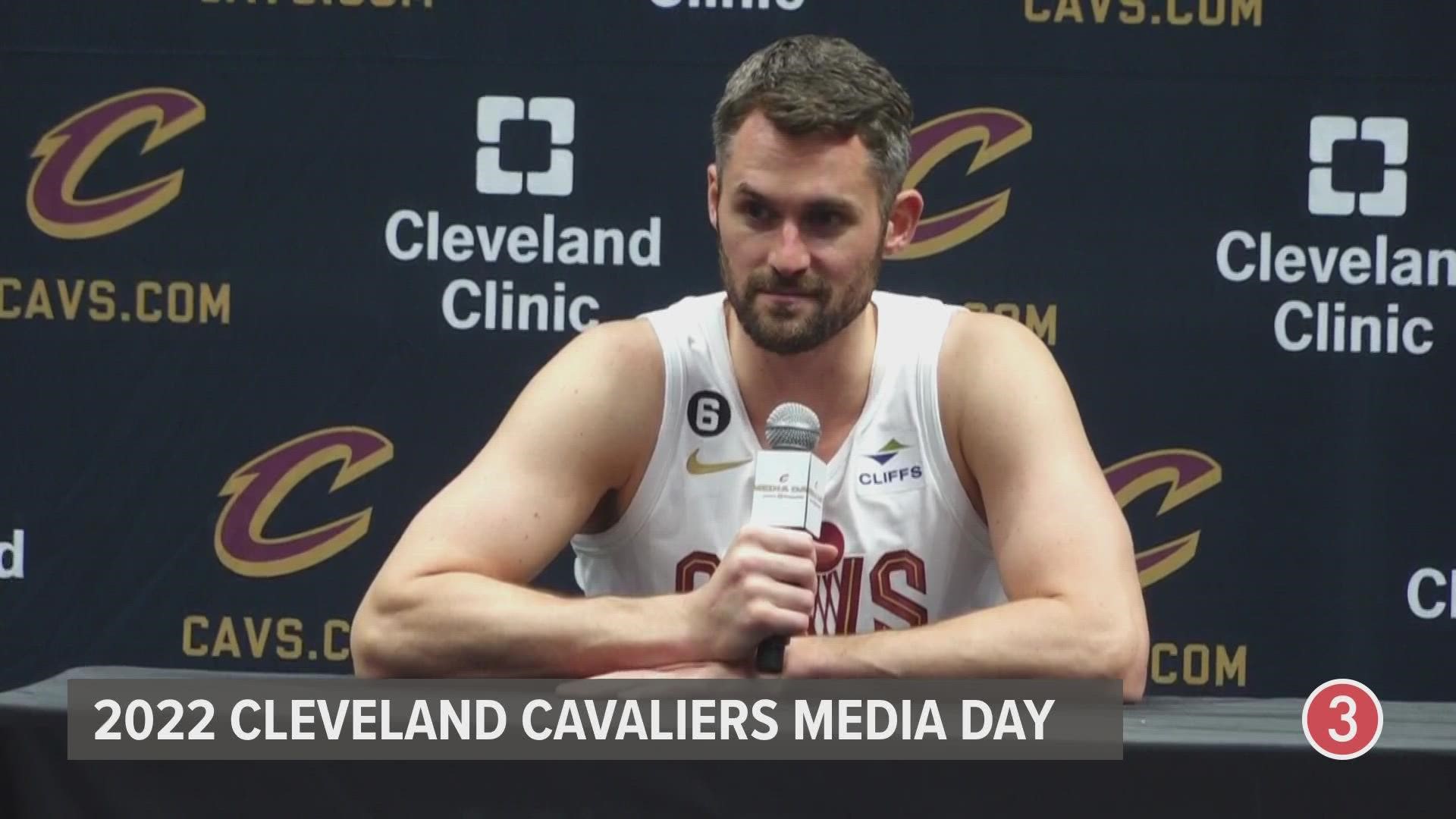 "I’ve never had so much fun going into work every day.”  Kevin Love excited for the new-look Cleveland Cavs team.