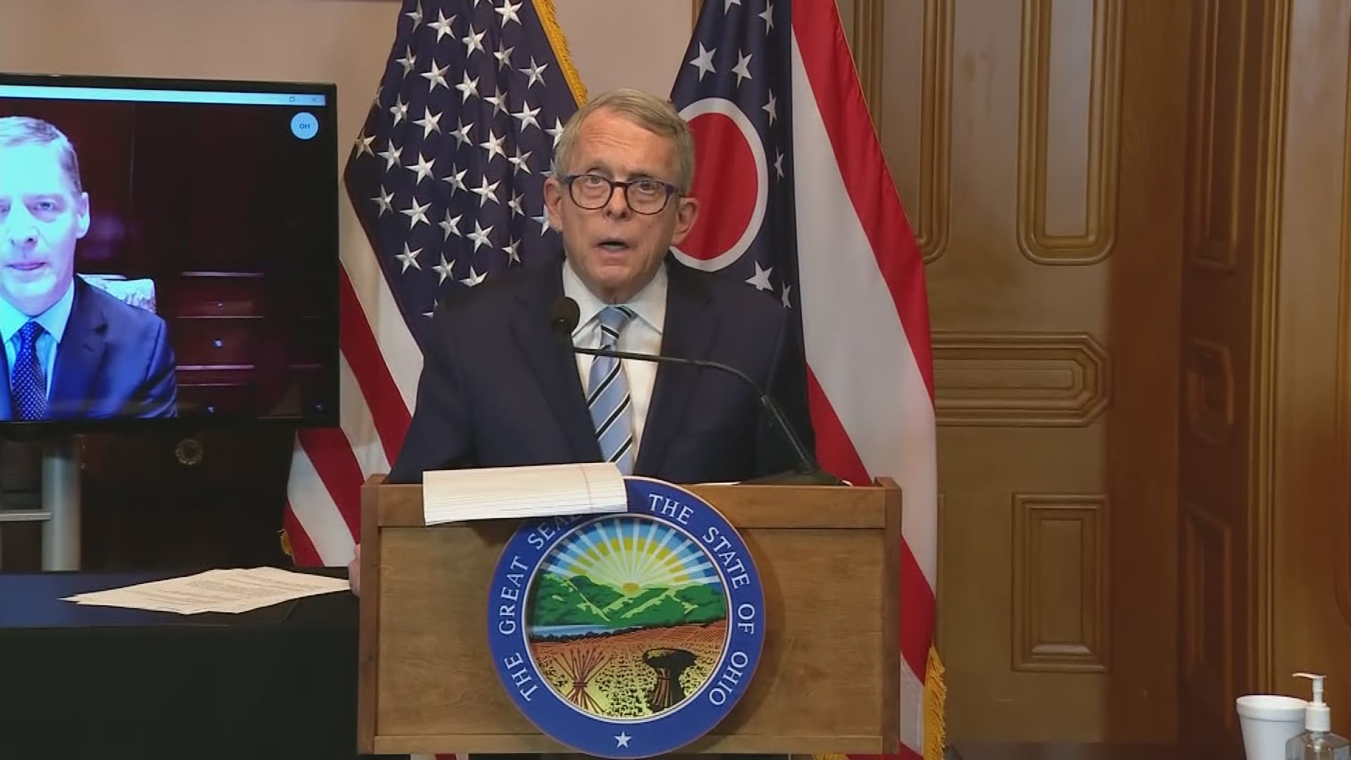 "The President understands the importance of protecting our first reponders."  Governor DeWine says the President will get this done.