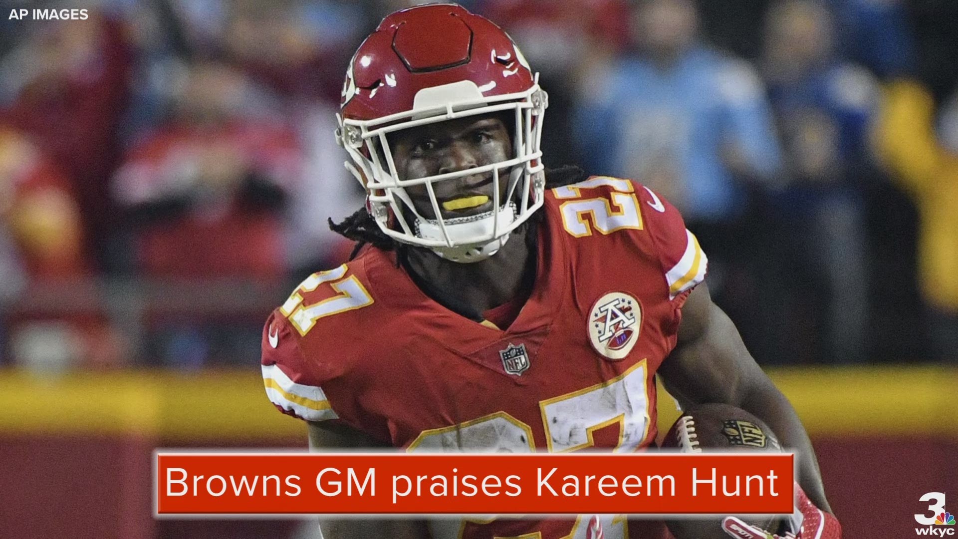 General manager John Dorsey has been impressed by how hard Kareem Hunt is working to represent the Cleveland Browns well, on and off the field.