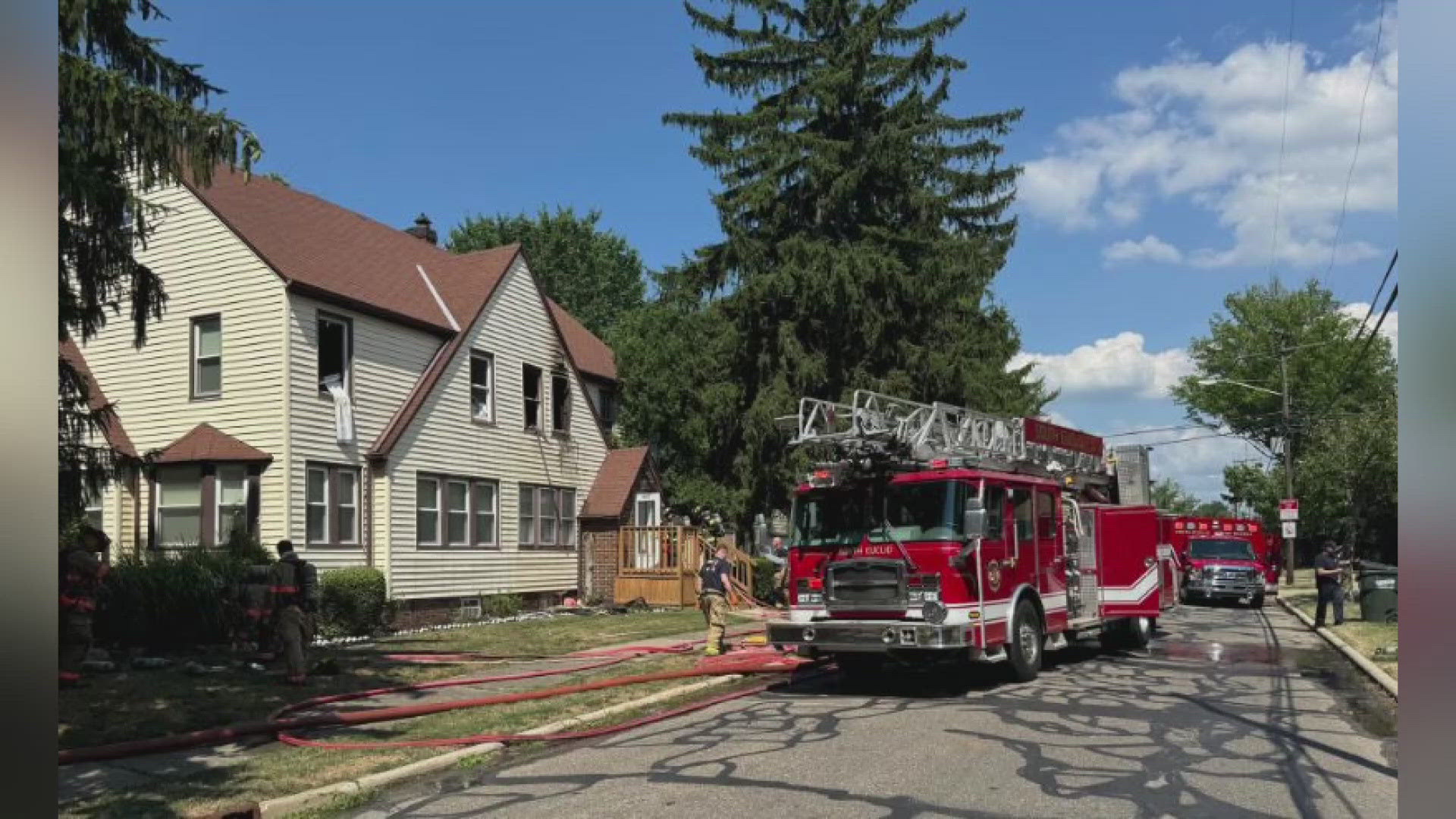 The fire happened on Monday at a duplex home on Ardmore Road.