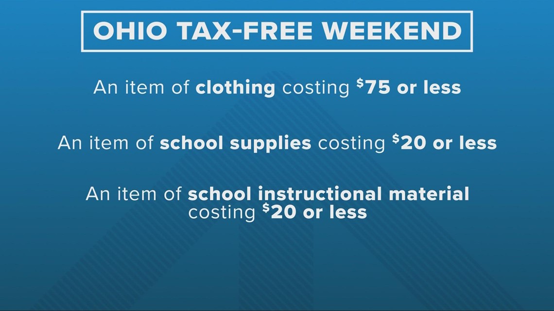 Tax-free weekend in Ohio: How you can save money from August 5-7
