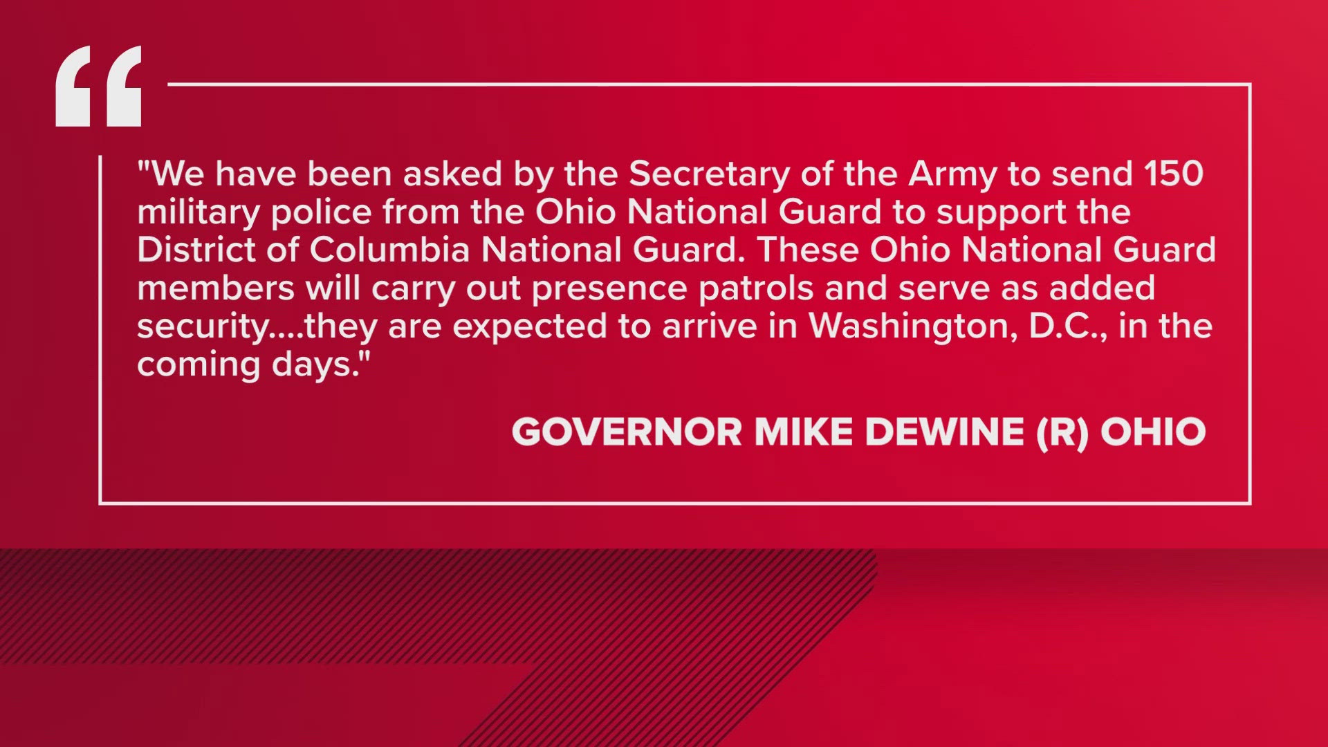 Ohio to deploy more than 100 National Guard troops to DC at federal ...