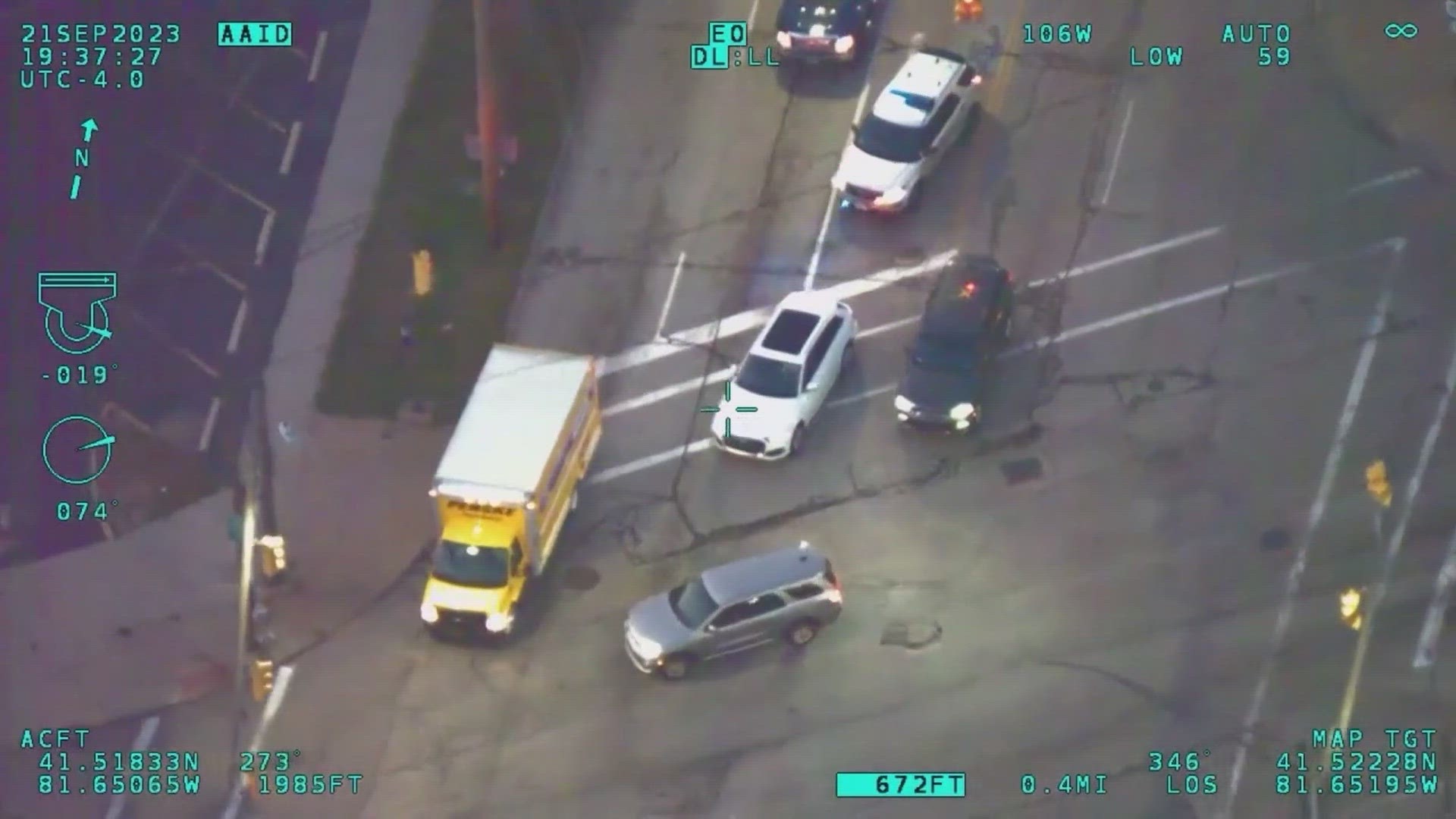 Suspect leads police on dangerous chase through multiple Cleveland ...
