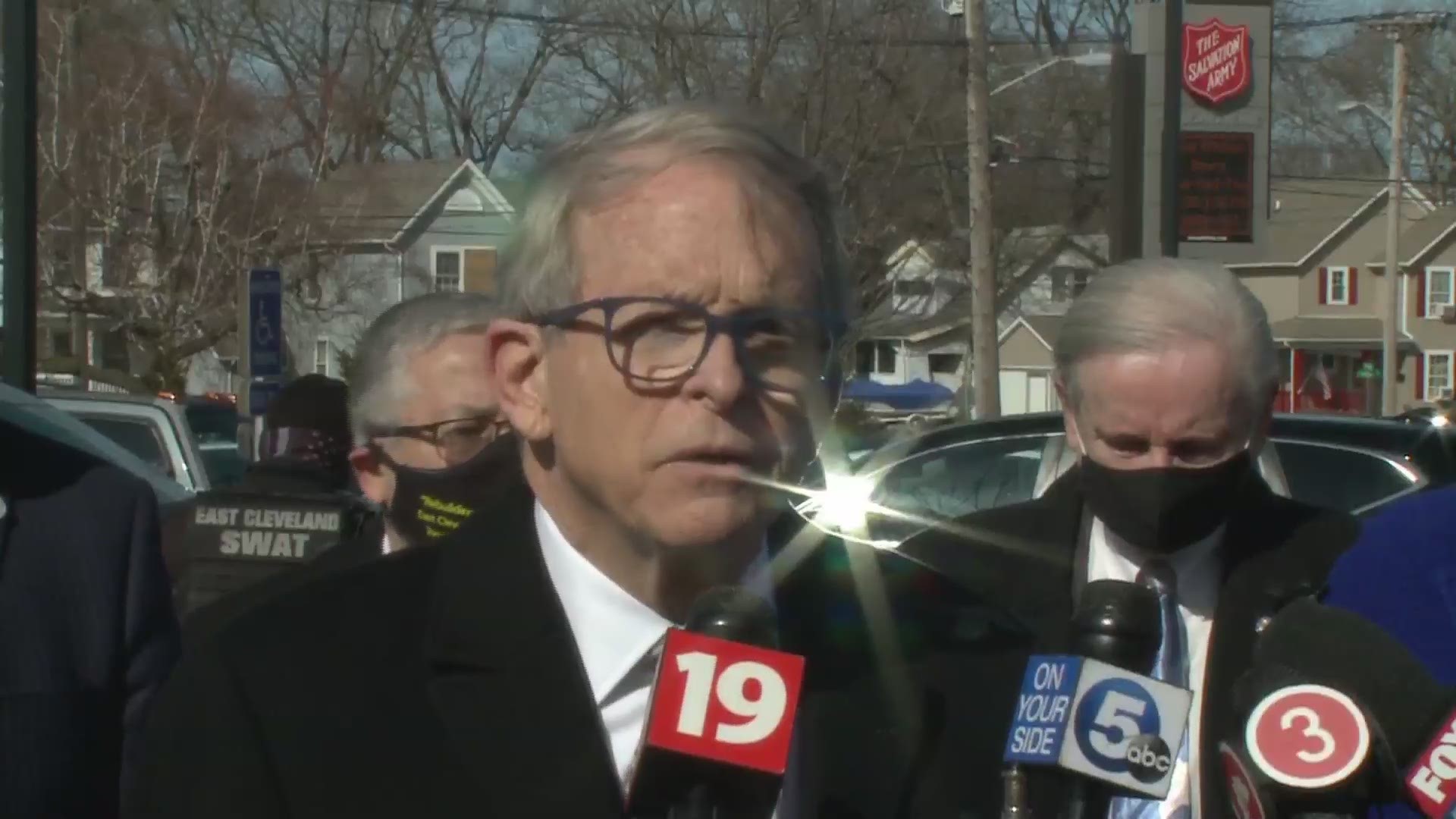 Ohio Governor Mike DeWine visited East Cleveland on Friday.  Over 300 pre-registered people got vaccinated today.