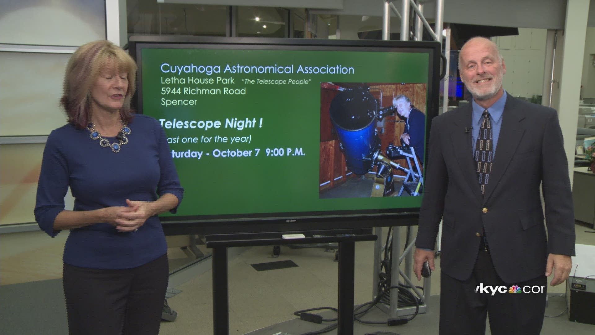 CSU research astronomer Jay Reynolds and Gale Franko have a look at what's viewable in the sky this month of October and family friendly events you can participate in. (WKYC)