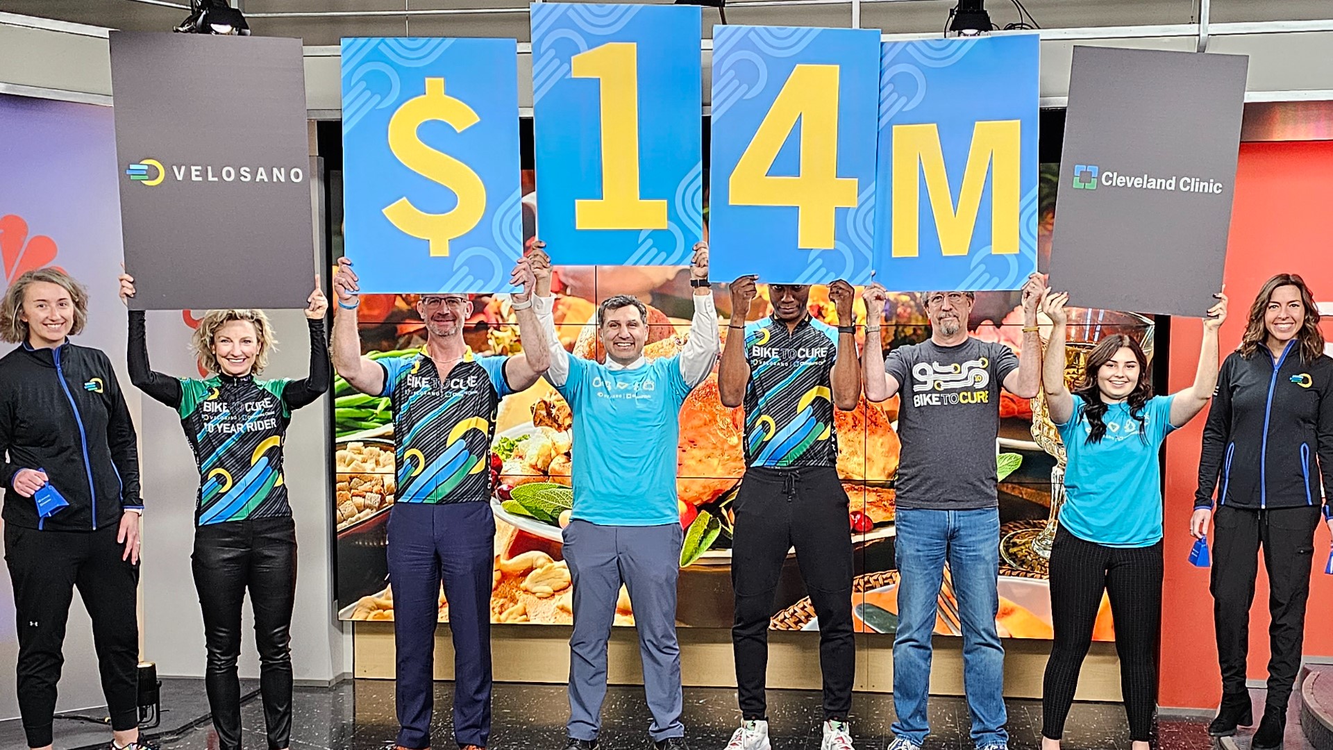 Officials with VeloSano have revealed their fundraising movement for cancer research at Cleveland Clinic raised a total of $14,384,829 this year.