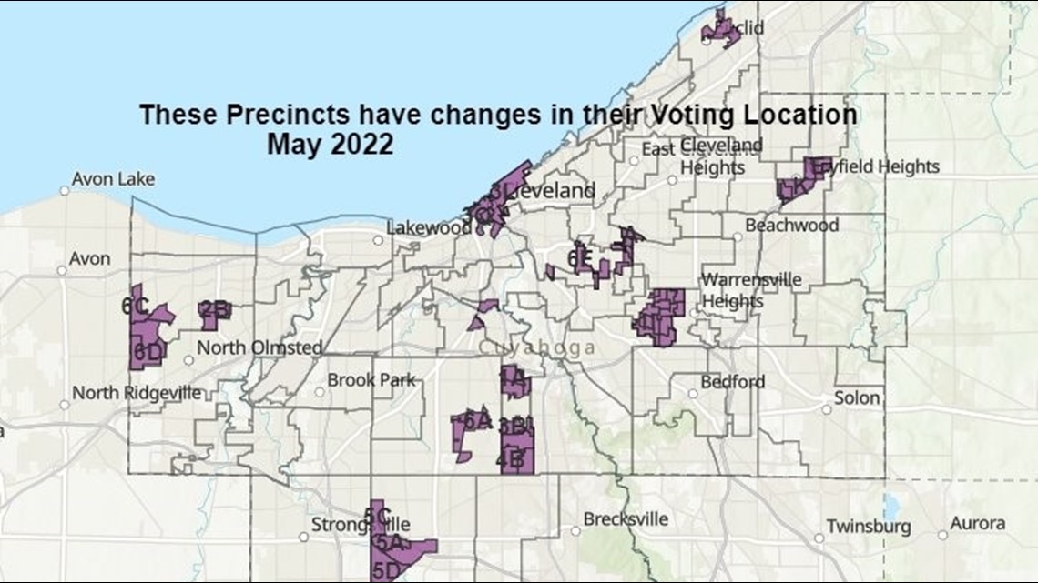 Cuyahoga County BOE announces voting location changes for May 3 | wkyc.com