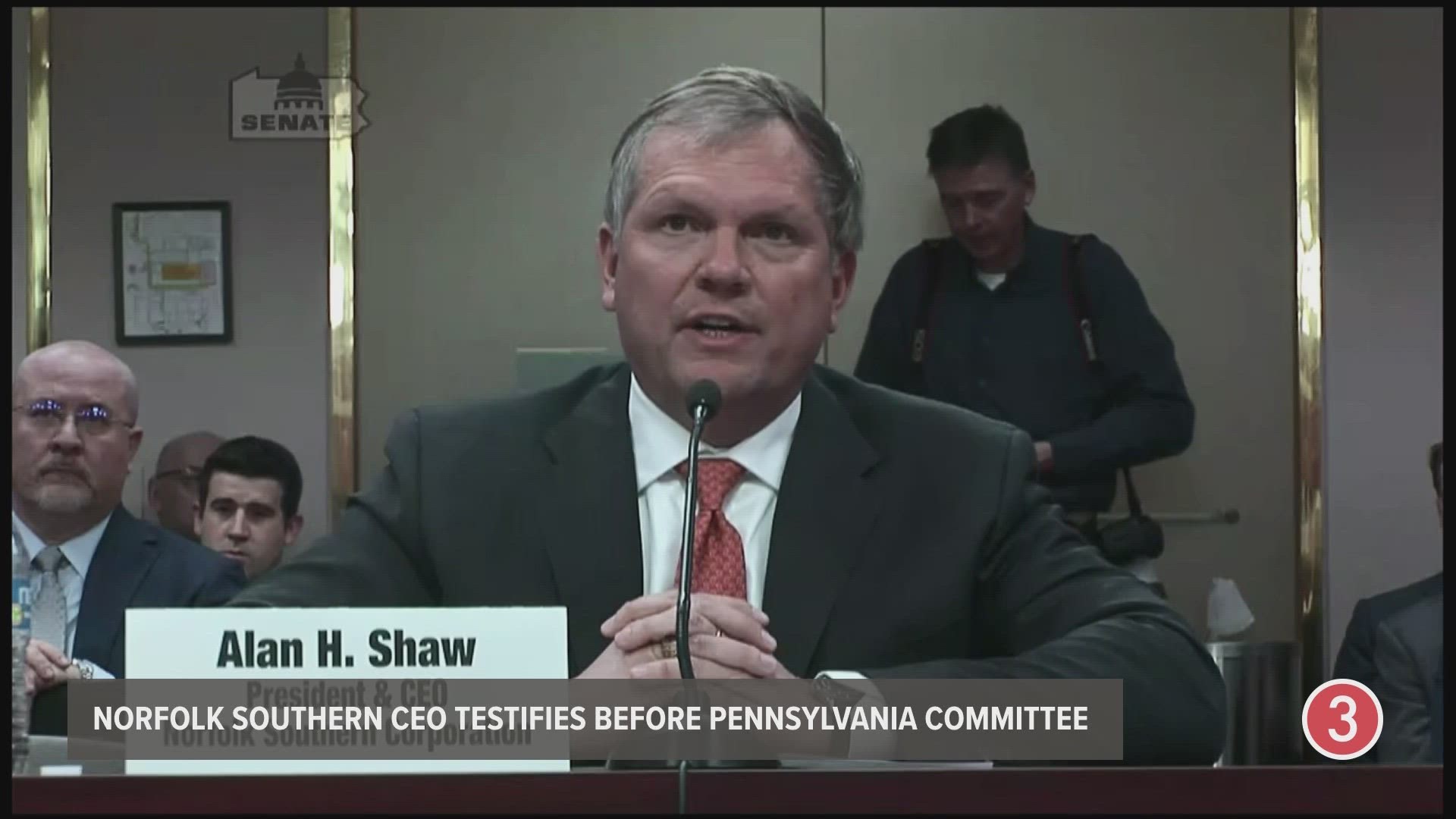 While testifying before a committee in Pennsylvania, Norfolk Southern CEO Alan Shaw was repeatedly questioned about who decided to conduct the controlled release.