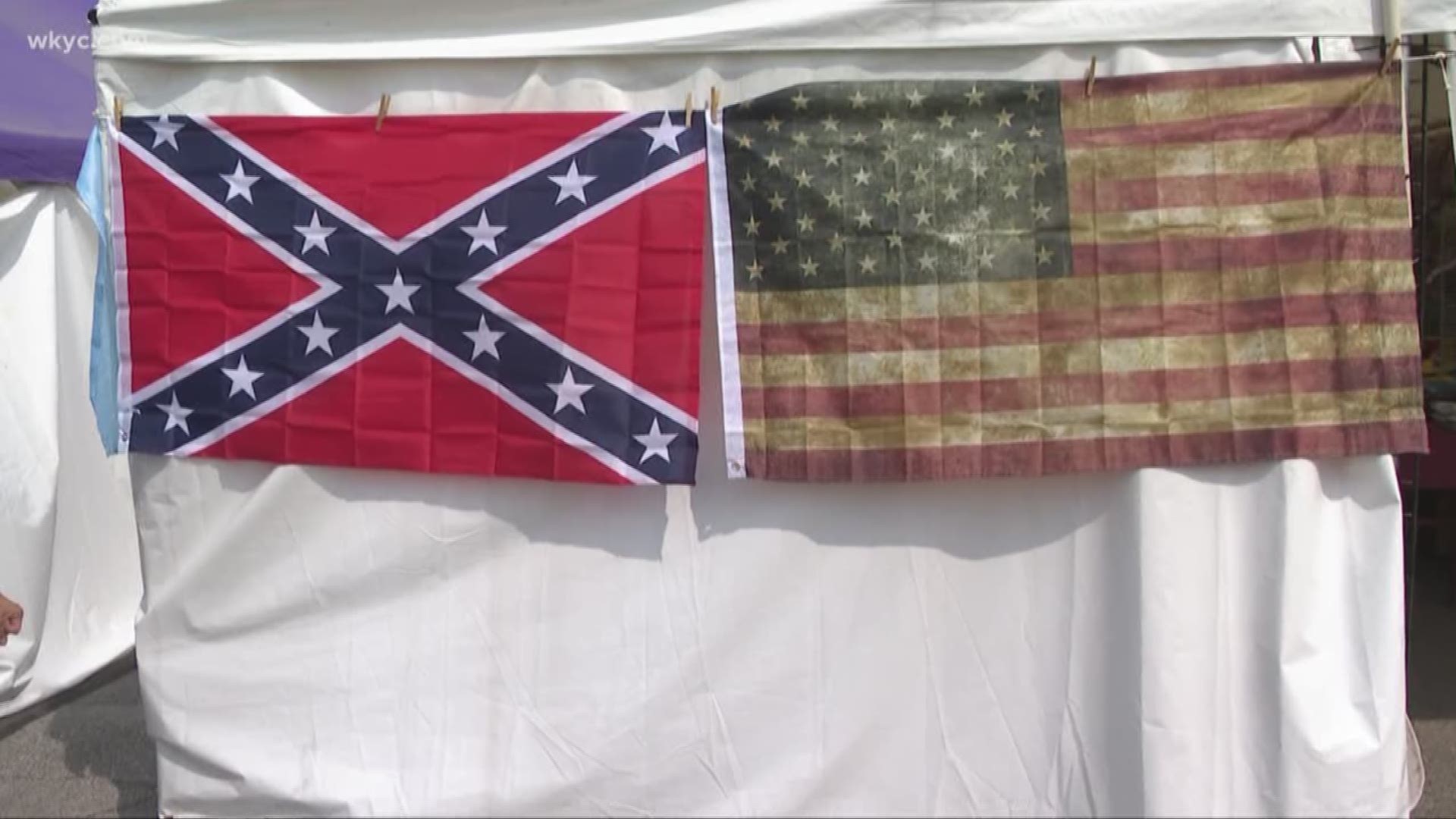 In the past, groups have protested the continued sale of the flag, which many feel is a symbol of racism due to its associations with southern secession during the Civil War. Fair officials say it is a matter of free speech.