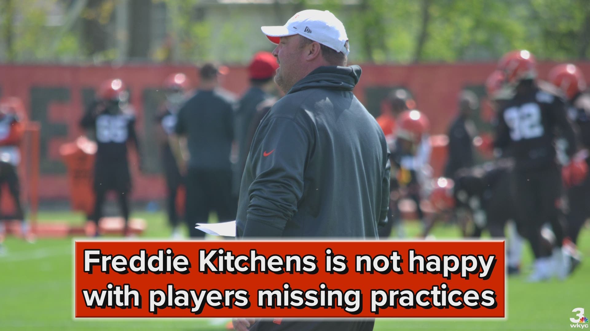 Cleveland Browns coach Freddie Kitchens is not happy with players missing practices during the offseason program, but he understands the workouts are voluntary.