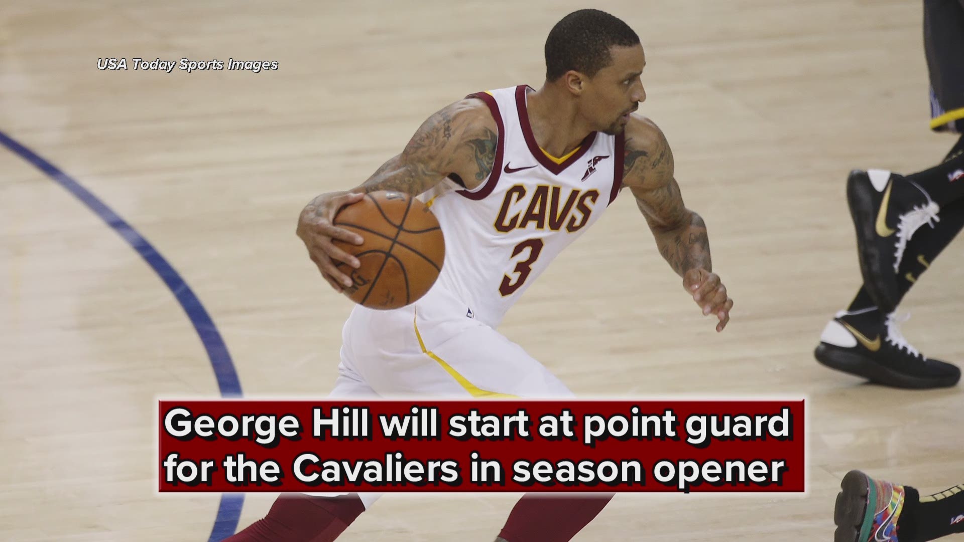 George Hill will start at point guard for the Cleveland Cavaliers in season opener, per Tyronn Lue