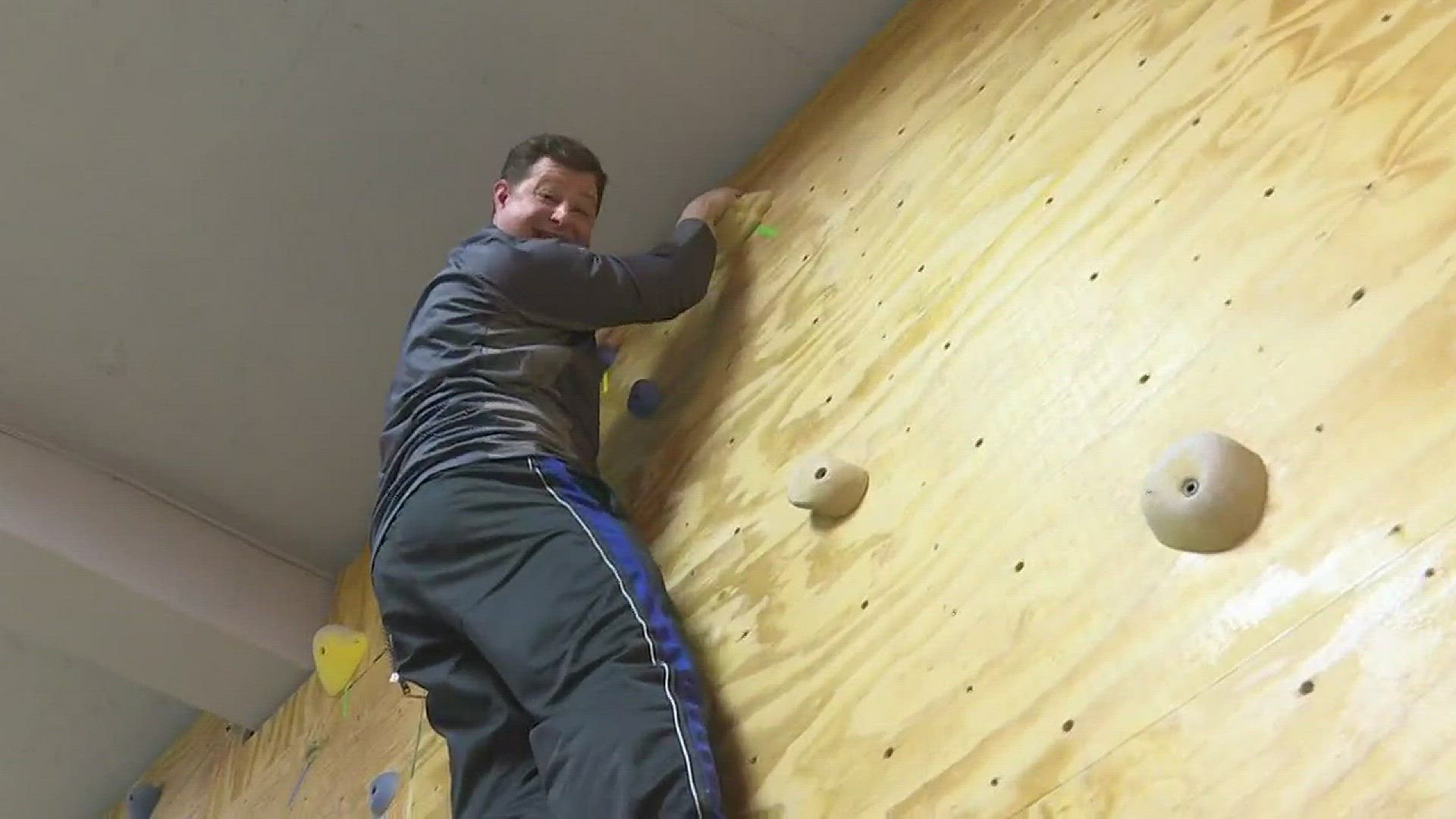 NOSOTROS Rock Climbing Gym: Eric gives it a try