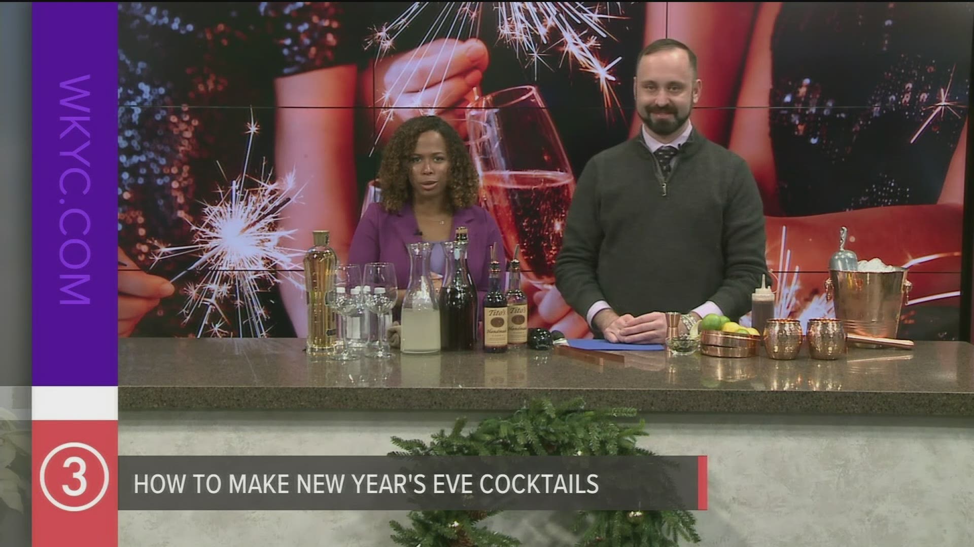 Yum! Rob Bell from Tito's Handmade Vodka shared two recipes for vodka-based drinks you can serve to your guests this New Year's Eve.