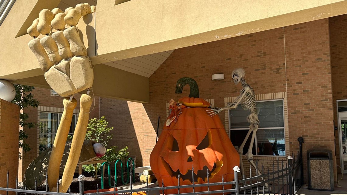 Giant skeleton Halloween display moves from Olmsted Falls in 2023 ...