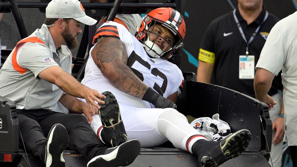 Browns center Nick Harris (knee) placed on injured reserve, ending