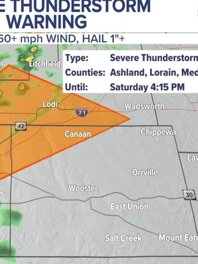 NWS issues Severe Thunderstorm Warning for NE Ohio counties | wkyc.com