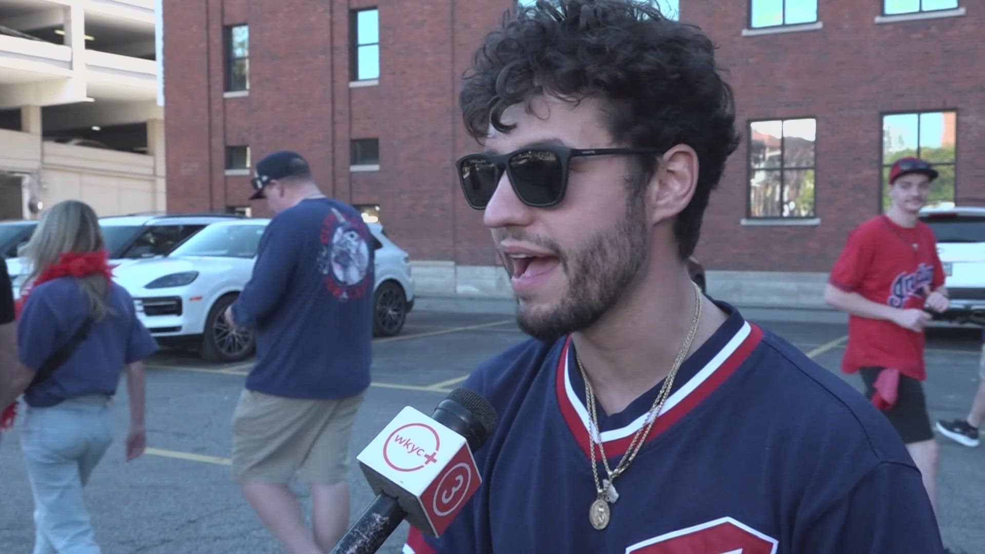 The Cleveland Guardians beat the Detroit Tigers 7-0 on Saturday to take a 1-0 win in the ALDS. There were no shortage of celebrations following the victory.