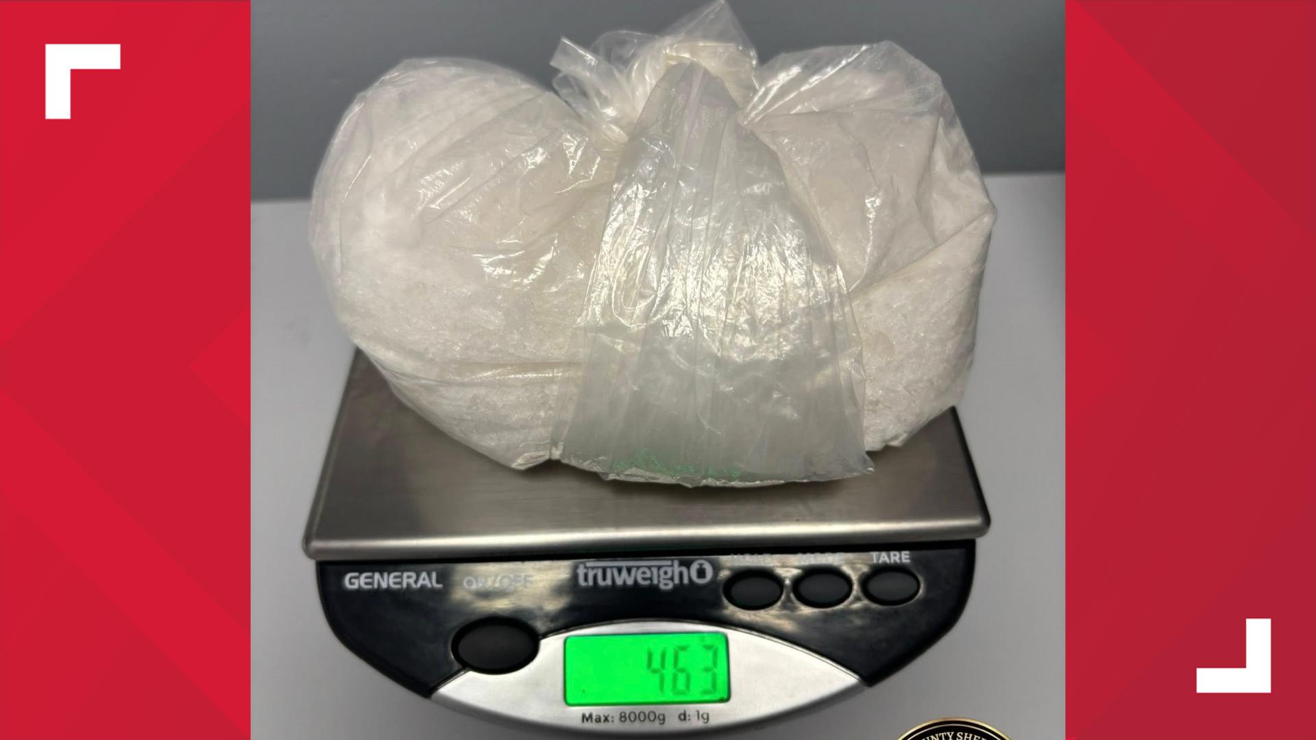 Man accused of throwing bag of meth from vehicle window arrested after ...