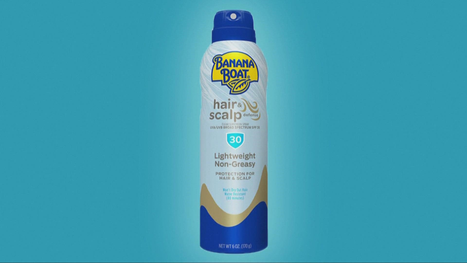 The company behind Banana Boat sunscreen issued a voluntary, nationwide recall for the brand's Hair & Scalp Sunscreen Spray SPF 30.