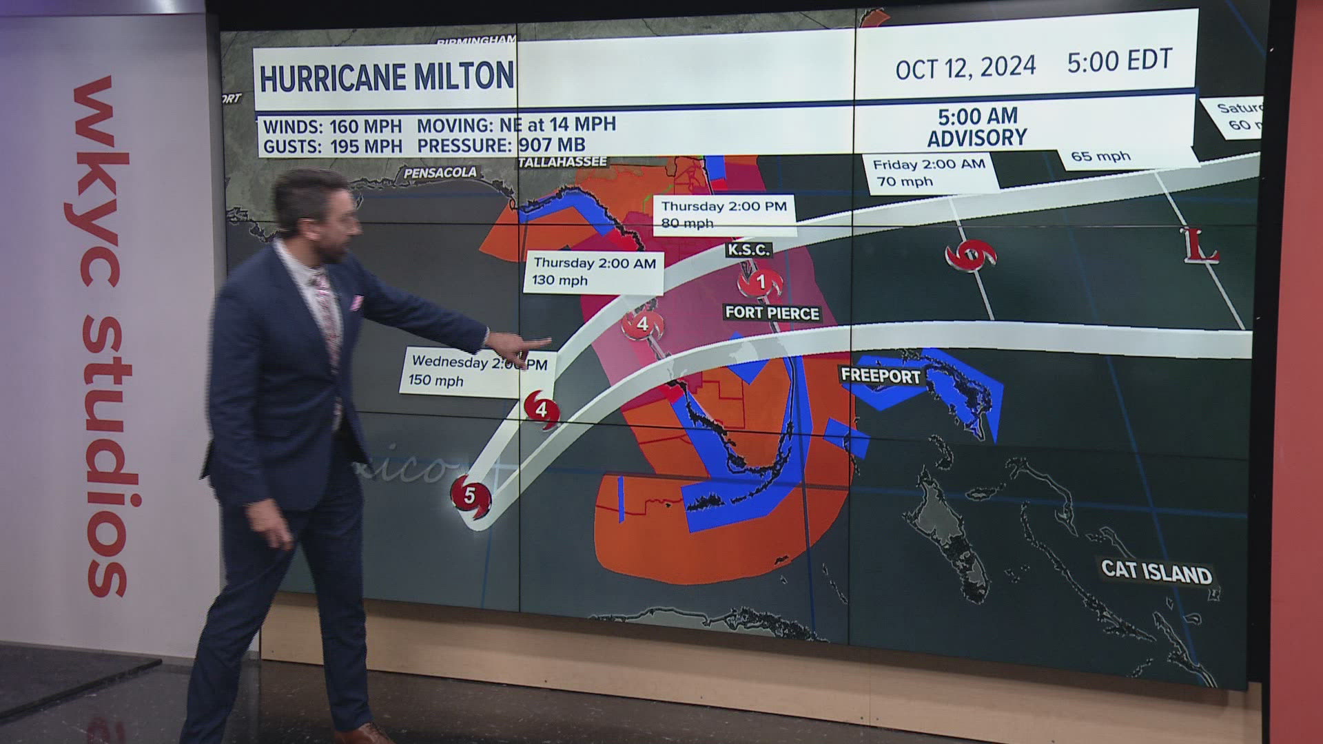 Hurricane Milton is churning through the Gulf of Mexico toward Florida.