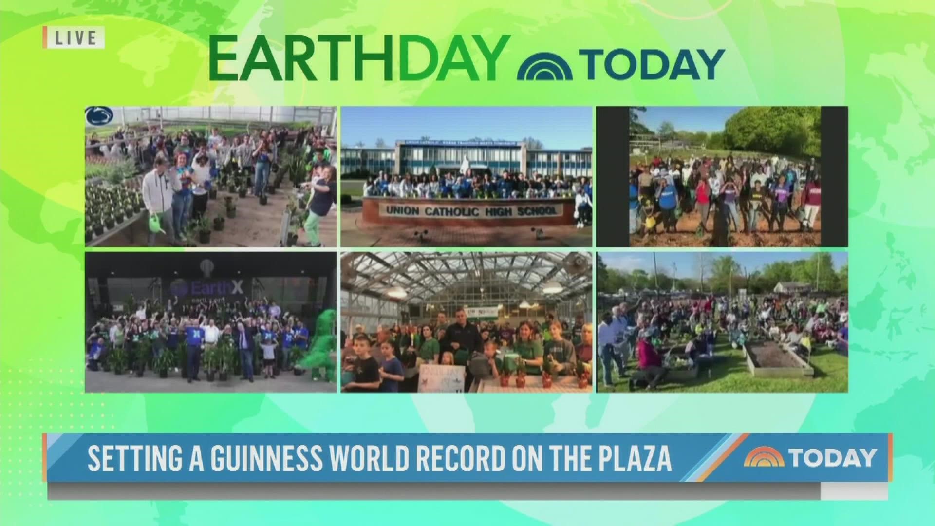We did it! A new Guinness World Record was broken Friday morning as 3News joined forces with NBC’s 'TODAY' for the special Earth Day effort.
