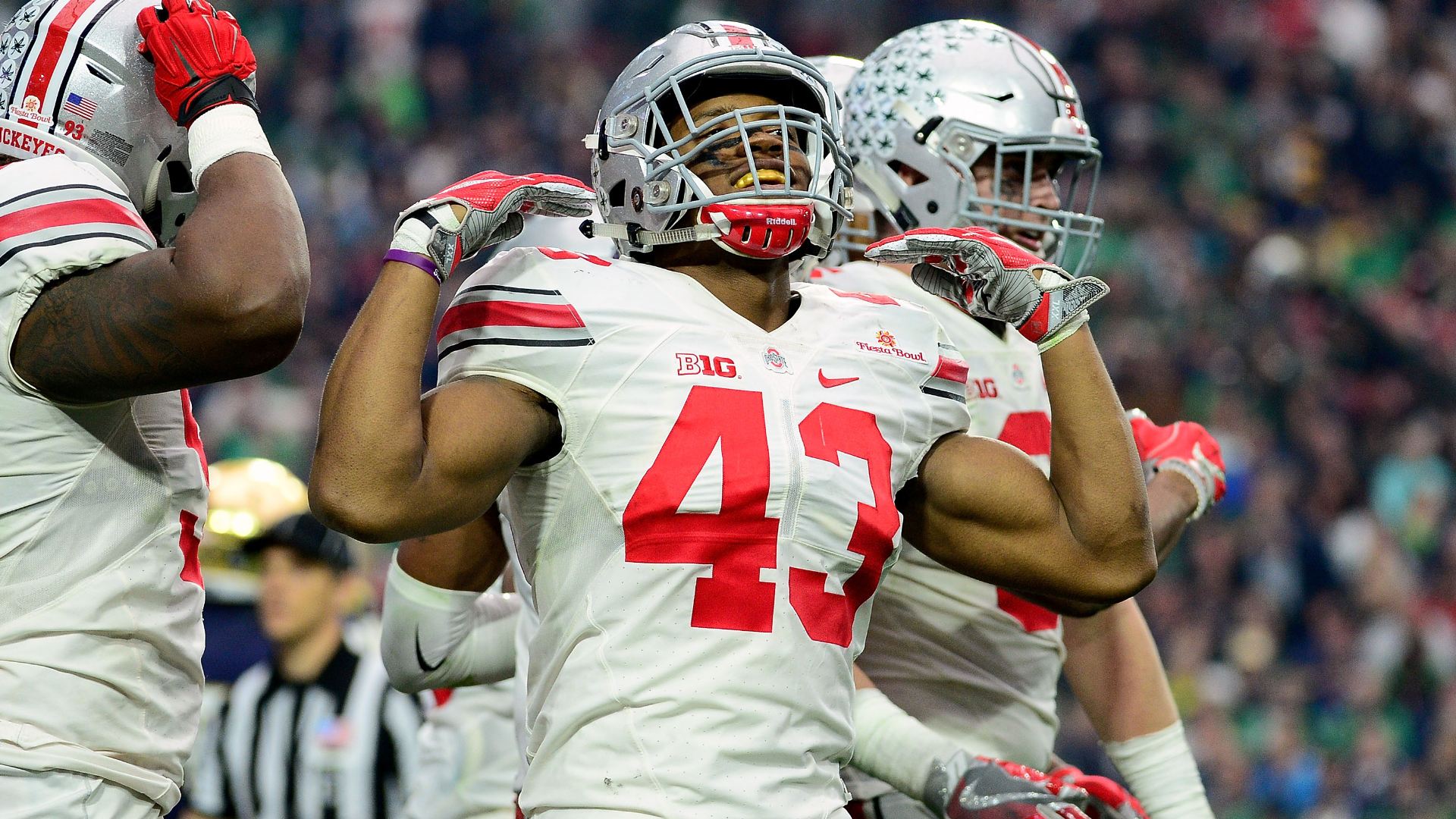 Dec 7, 2013 - Indianapolis, IN, U.S. - Ohio State linebacker Ryan Shazier  (2) in action during the Big Ten Championship football game between the Ohio  State Buckeyes and the Michigan State