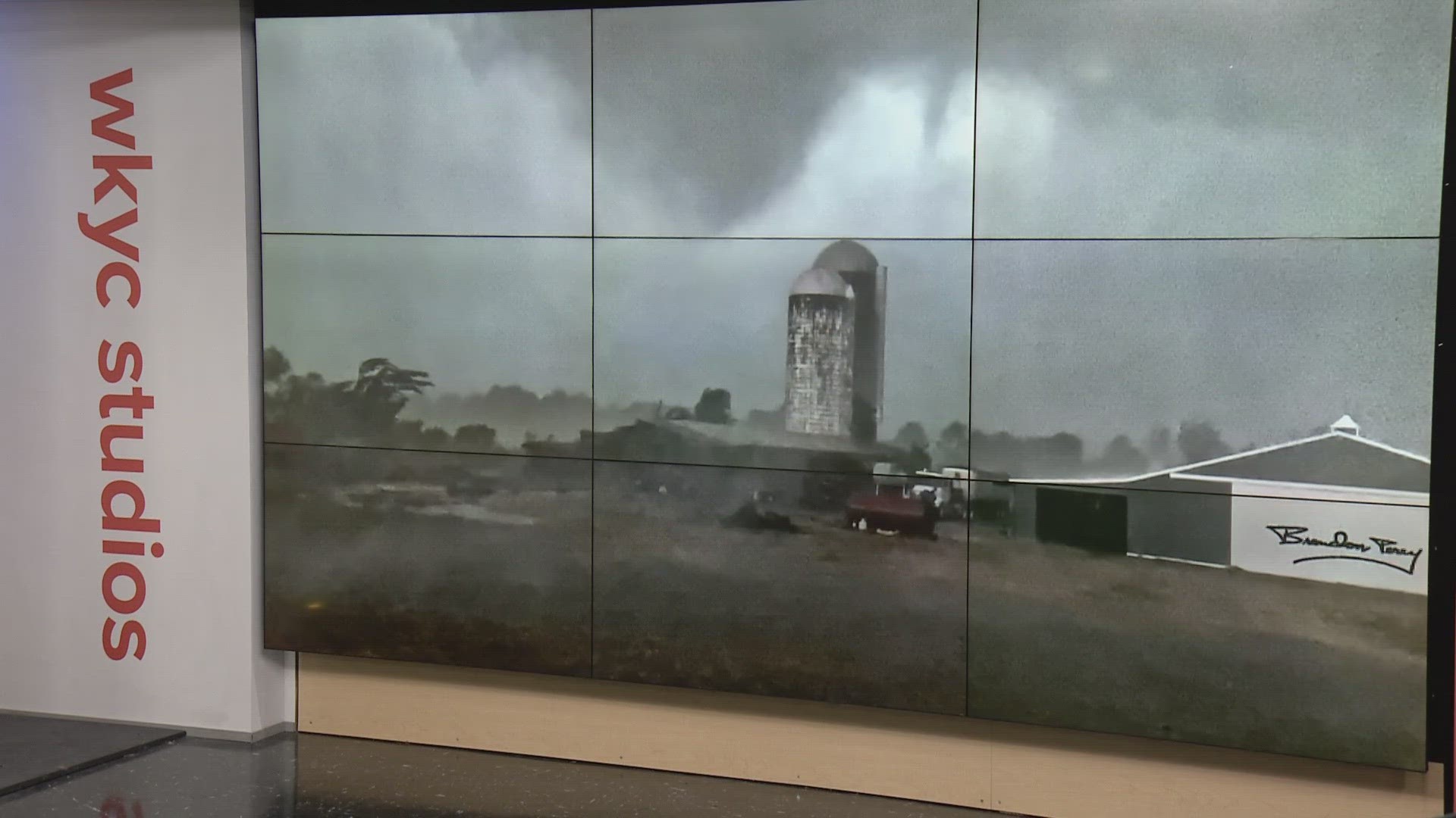 Pictures from Thursday's storms showed a tornado touching down in Huron County