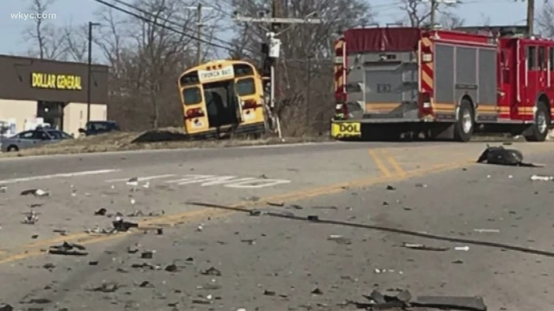 One person dead after crash involving church bus carrying 30 children