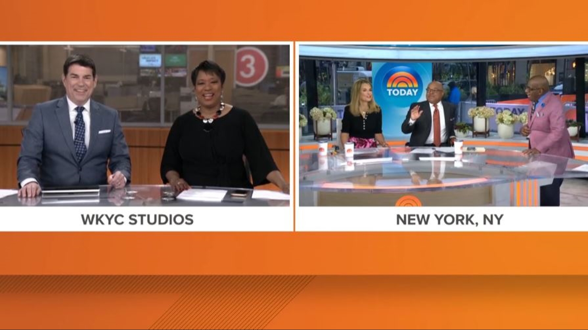 Our friend Al Roker joined the "GO!" morning show Tuesday with a special shoutout for 3News' Dave Chudowsky who returned to WKYC Studios this week.