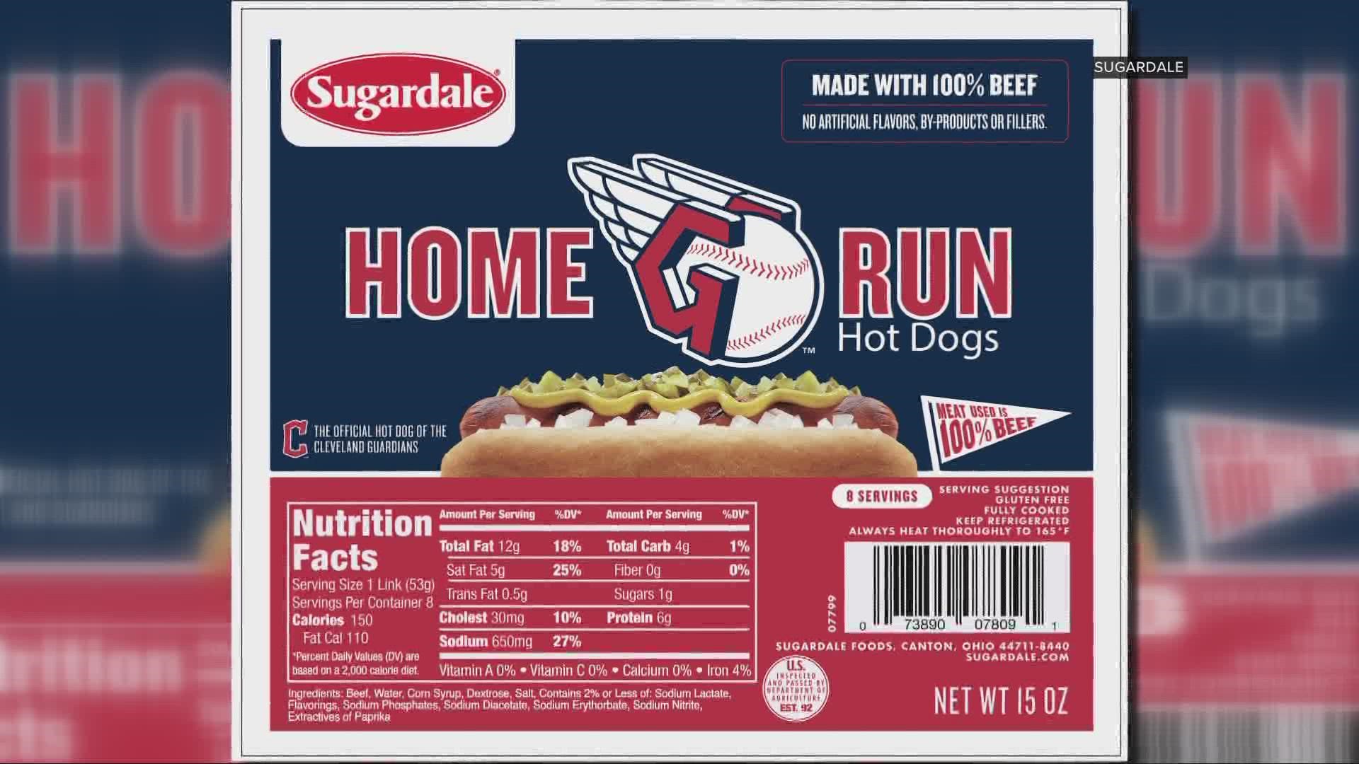 Just in time for Cleveland Guardians baseball! You can pick up some Sugardale Home Run Hot Dogs at a store near you.