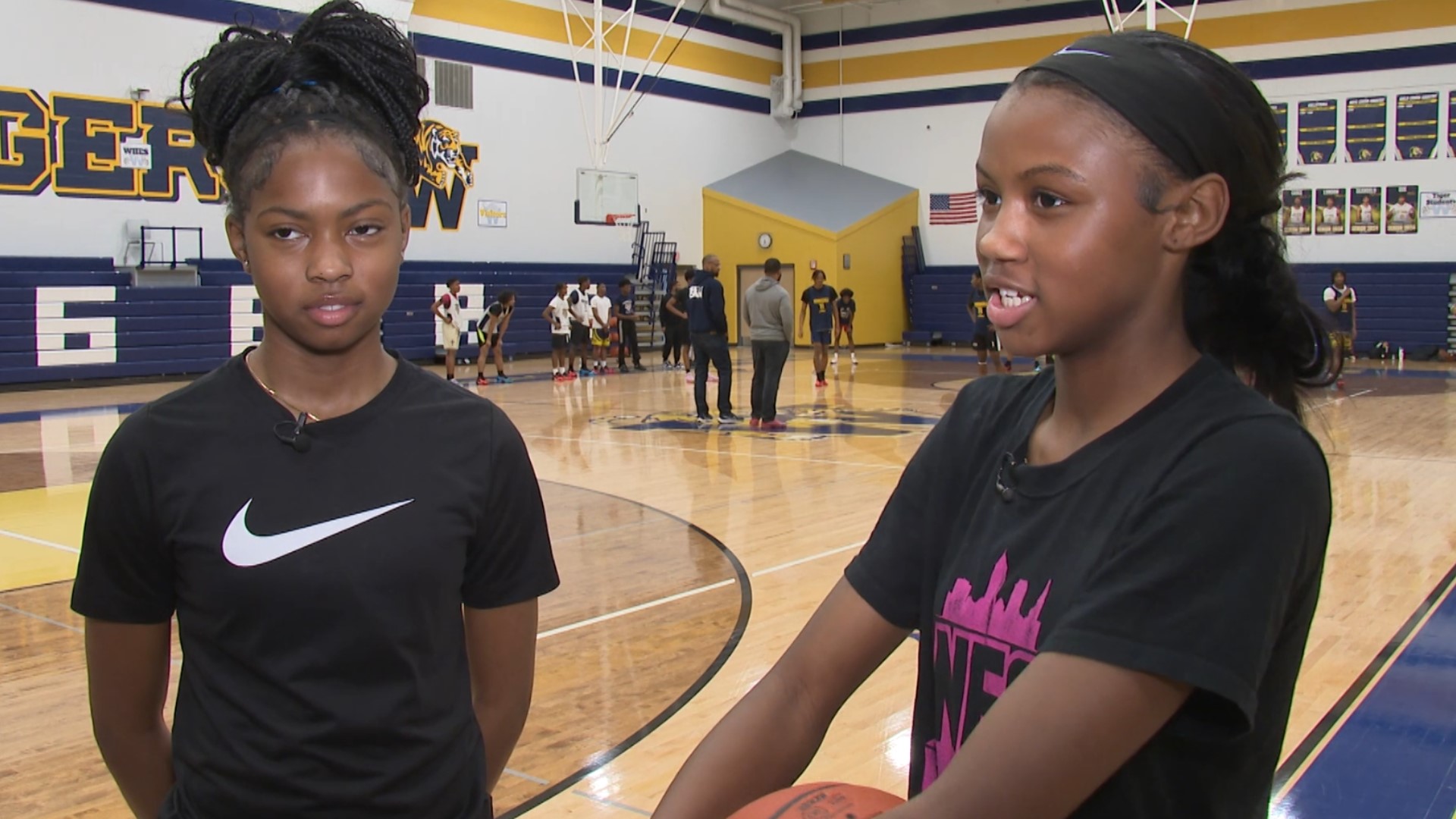Meechie Johnson's younger sisters are hoping to follow in his footsteps as the NCAA Women's Final Four gets underway in Cleveland.