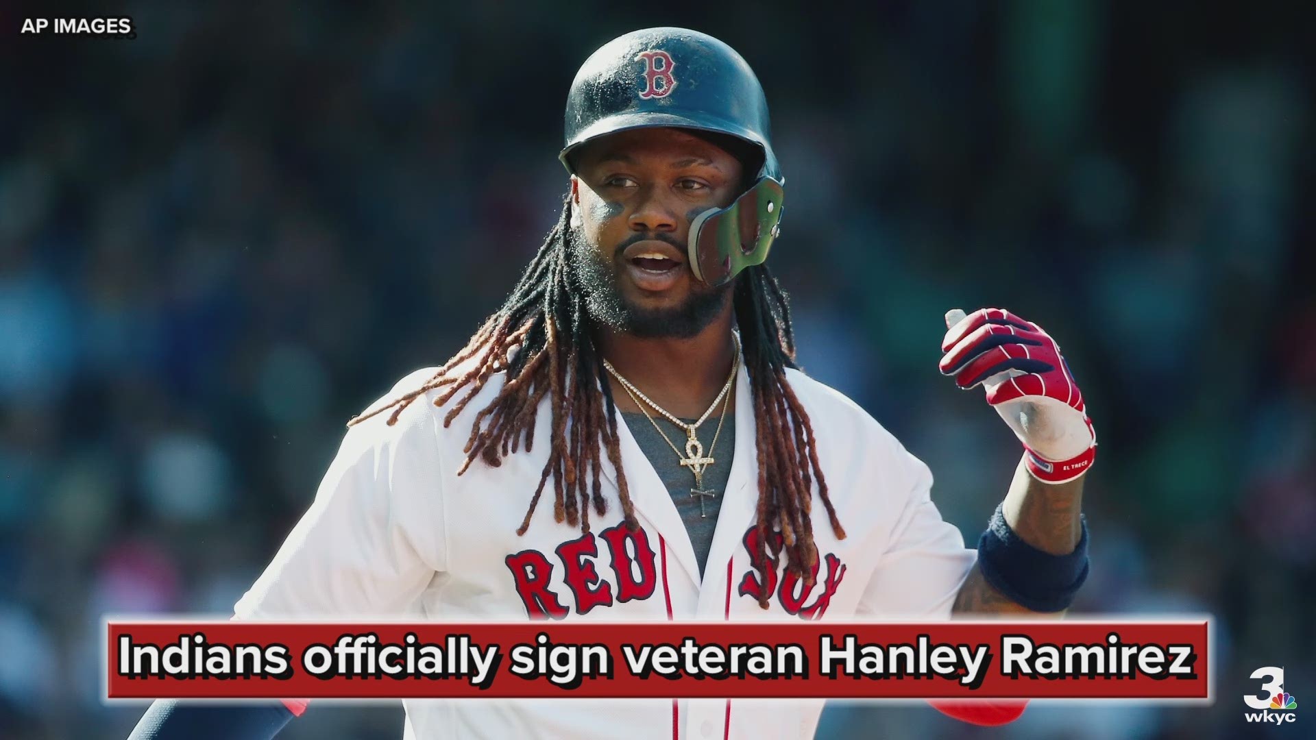 2019 Hanley Ramirez Indians Game Used Team Issued Baseball Jersey - MLB Cert