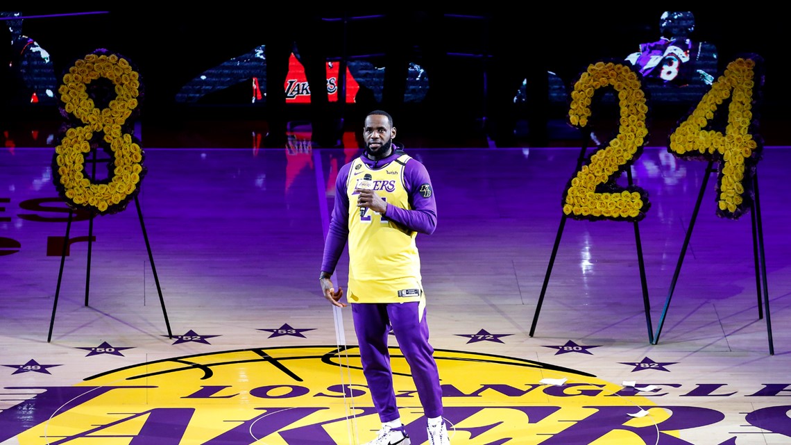Kobe Bryant: Lakers pay tribute with LeBron James, Usher, Boys II Men