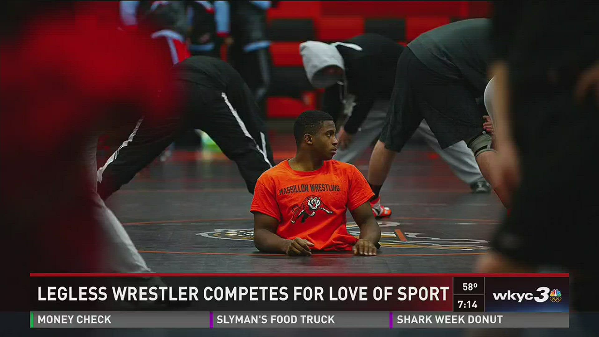 Legless wrestler defies the odds