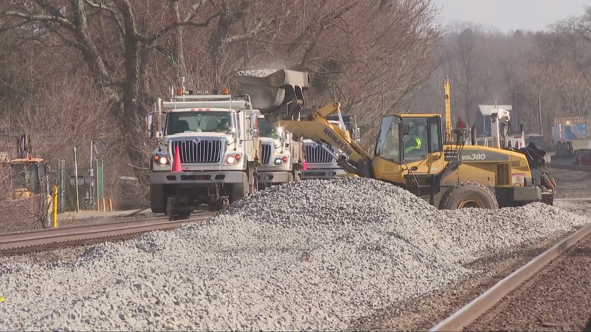 The EPA says approximately nine million gallons of liquid waste and 10,000 tons of contaminated soil have been shipped out of East Palestine thus far.