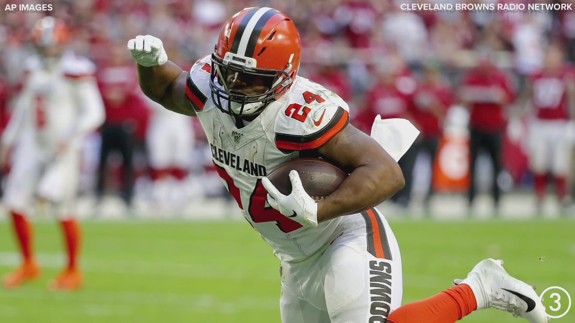 nick chubb color rush jersey