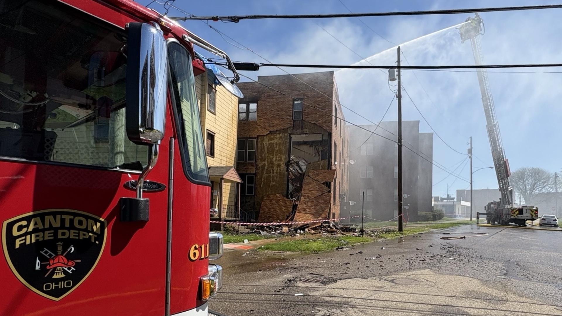 Fire at Canton apartment building traps residents; man jumps from ...