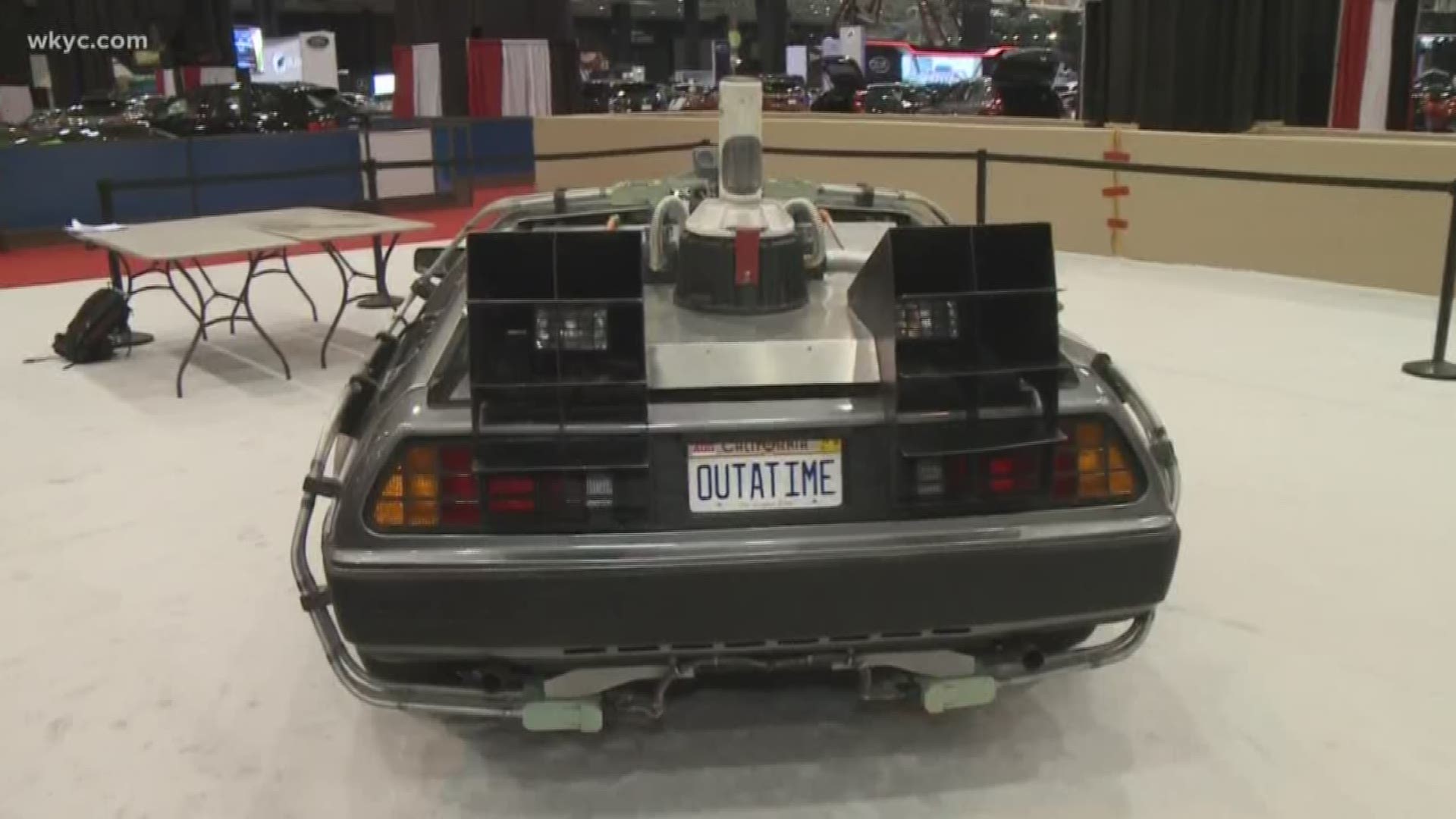 How cool is this? You can get an up-close glimpse at some of the coolest screen-used cars throughout the Cleveland Auto Show, including a DeLoreon 'Time Machine.'