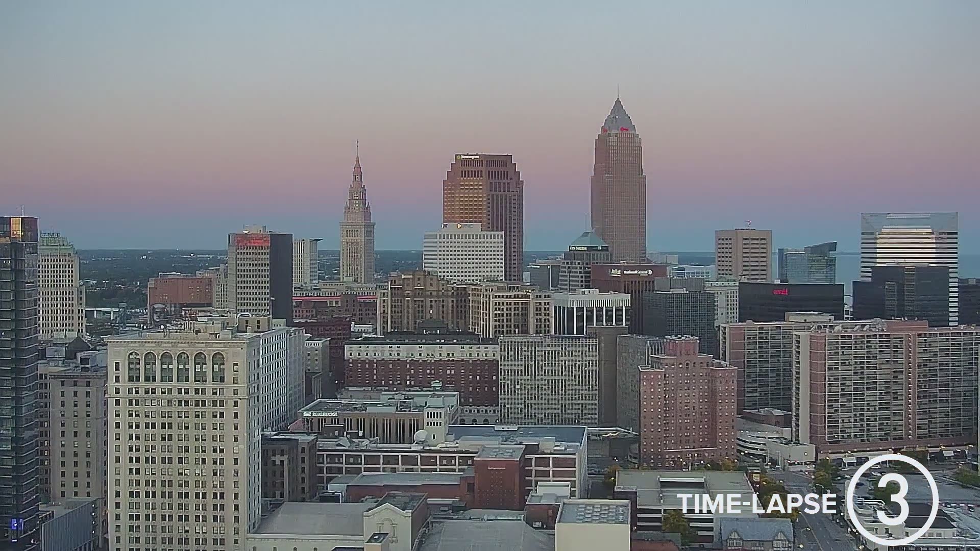 Check out our all day weather time-lapse on Thursday from sunrise to sunset as seen from the WKYC Studios CSU Cam. We went from clear skies to downpours.