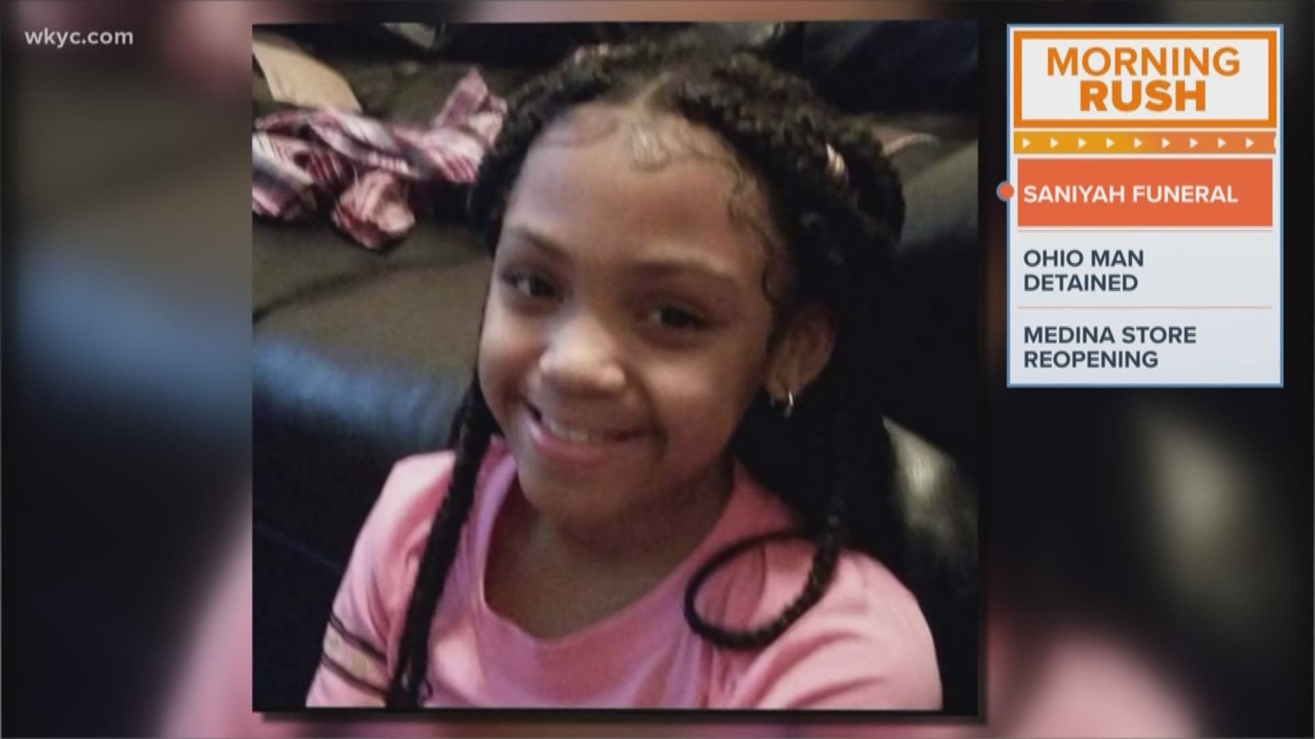 June 29, 2018: Family, friends and loved ones will gather Friday morning to say their goodbyes to 9-year-old Saniyah Nicholson who was killed in a Cleveland shooting last week.