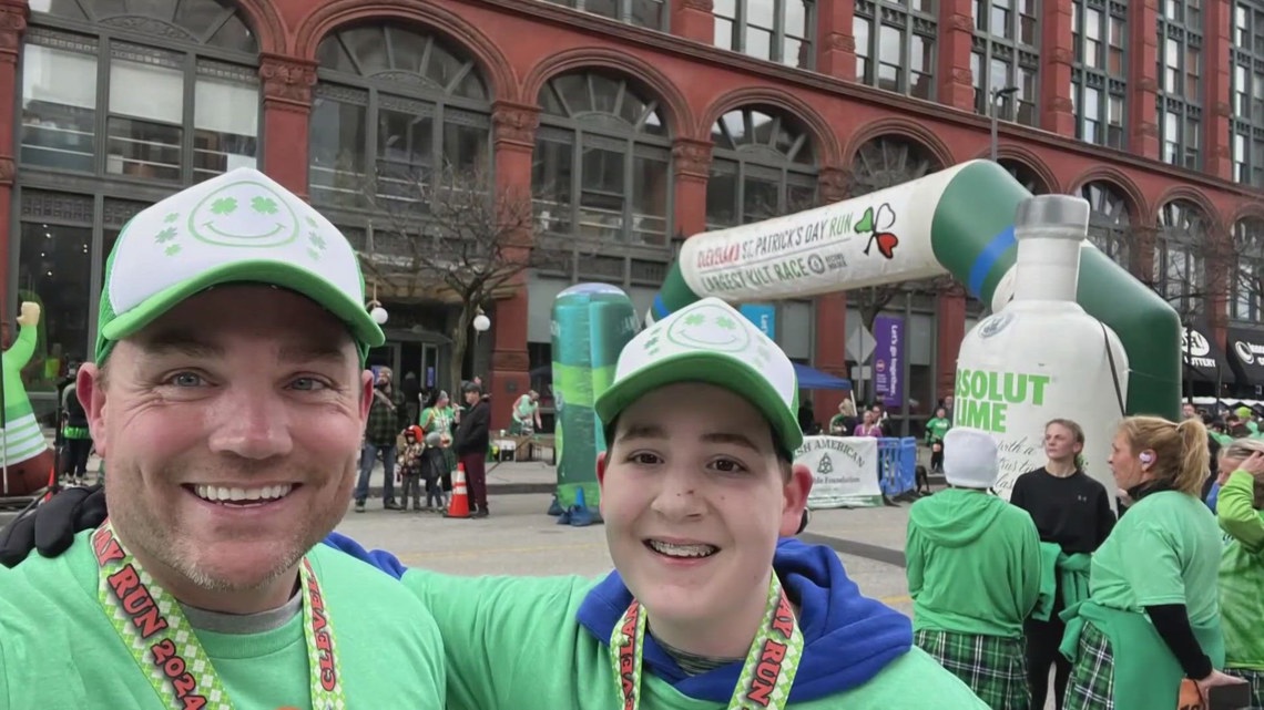 Avon Lake father and son to cross Cleveland Half Marathon finish line together after life-threatening emergency