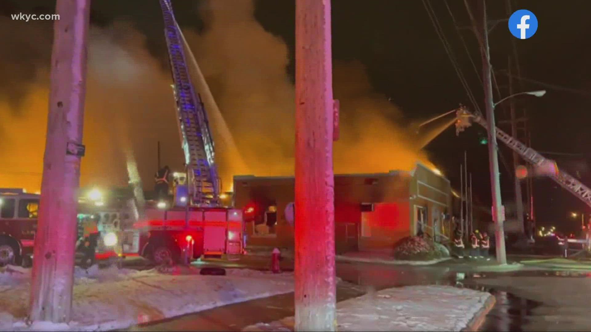 Firefighters in Lorain tackled an early morning blaze at the old Lorain Products Factory