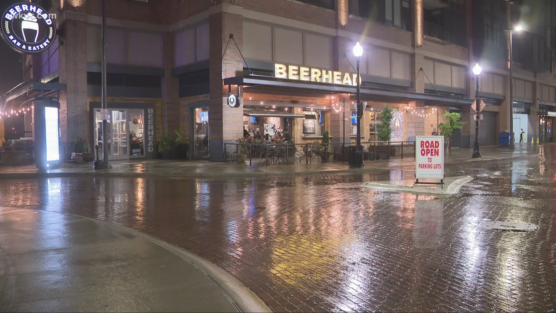 On Saturday, bars and restaurants adhered to new state protocols and last call was at 10 p.m. Patrons had until 11 p.m. to finish their drinks.