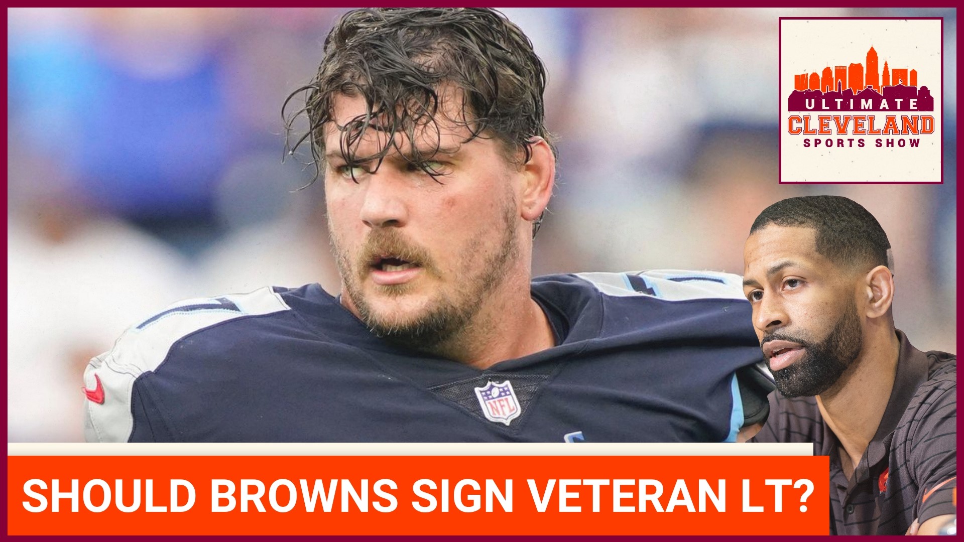 The Tennessee Titans cut veteran LT Taylor Lewan | Should the Browns sign him?