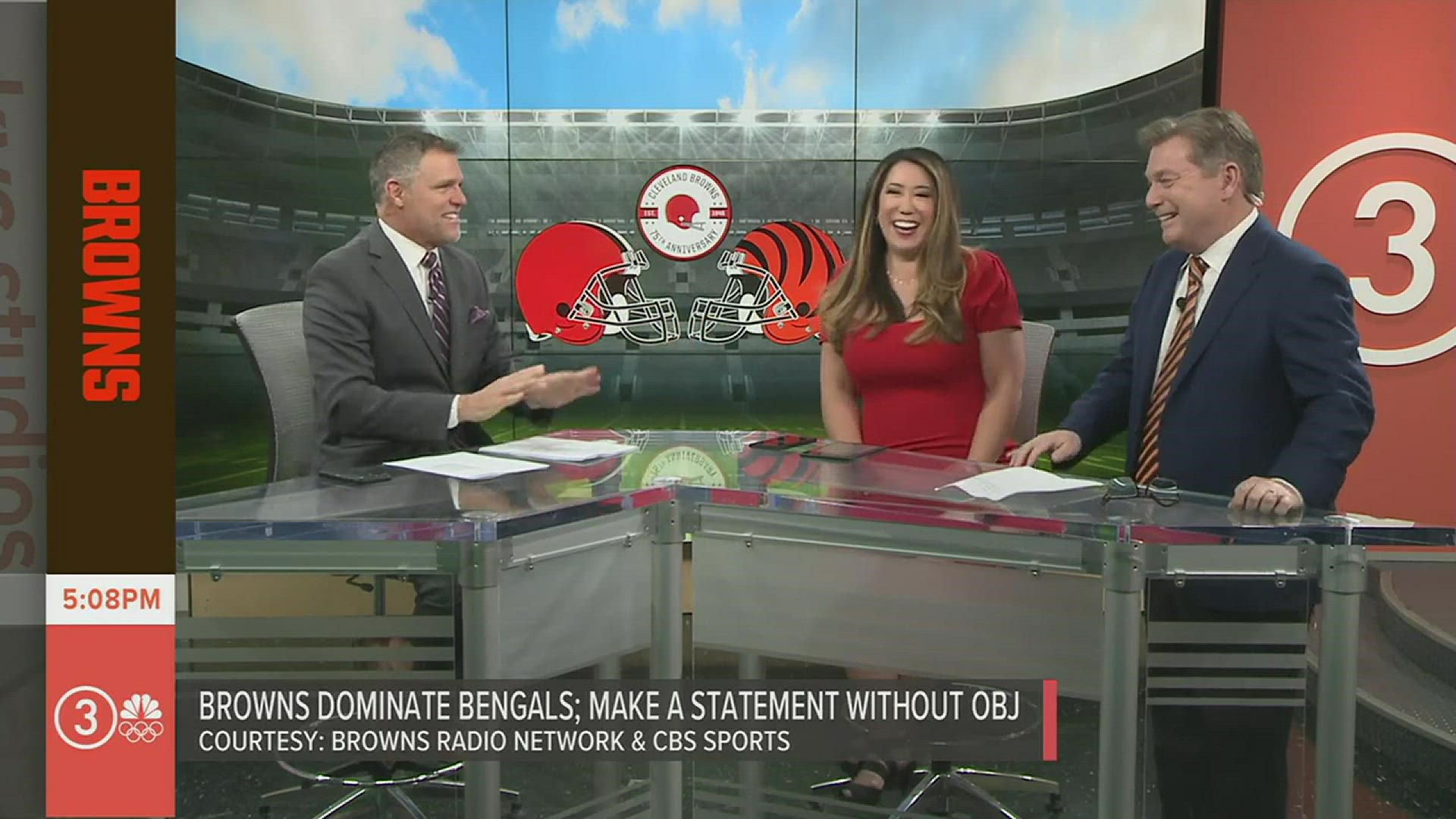The Browns picked up a crucial win on Sunday in Cincinnati as they beat the Bengals, 41-16. Jim Donovan joined Jay Crawford and Lynna Lai for reaction on What's New.