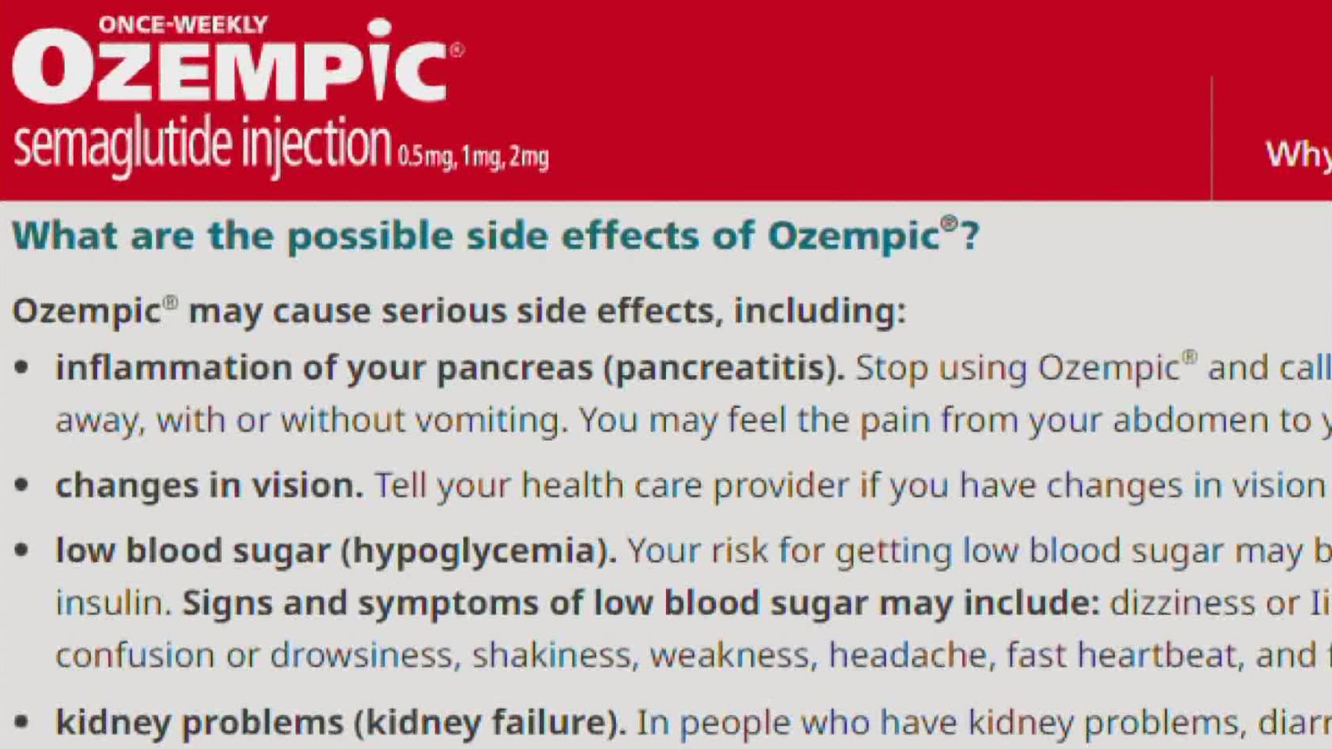 These highlights do not include all the information needed to use OZEMPIC®  safely and effectively. See full prescribing information for OZEMPIC.  OZEMPIC (semaglutide) injection, for subcutaneous use Initial U.S.  Approval: 2017