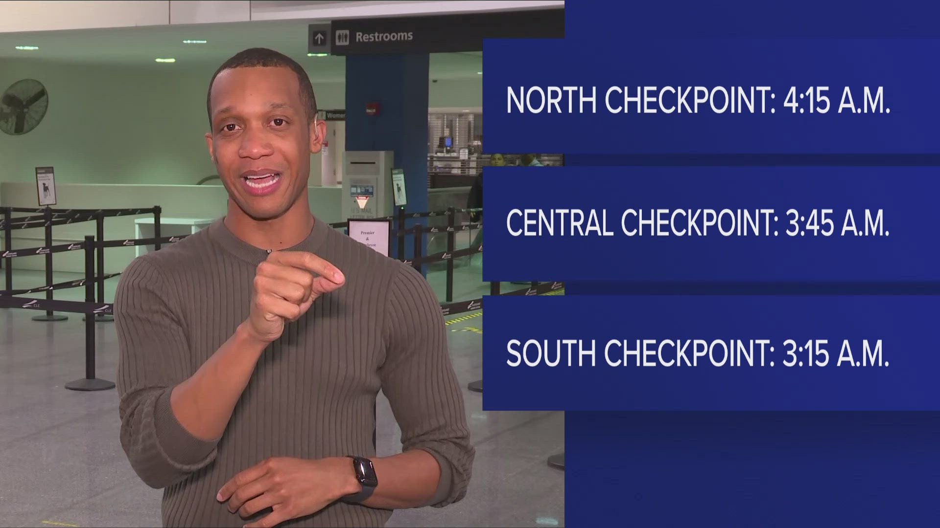 Cleveland Hopkins International Airport anticipates over 3.3 million travelers between Memorial Day and Labor Day and is advising early arrivals during peak hours.