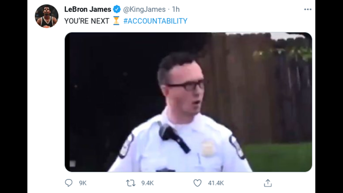 LeBron James controversial tweet over Police Shootings ,LA Cop wants to talk to him 4/26/21