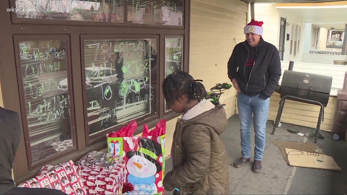 12 Days of CLE: Delivering Christmas gifts to two Dickens Elementary School families