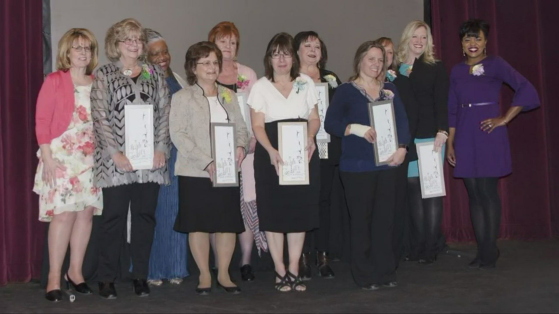 WKYC reporter Danielle Wiggins helped honor eight women receiving the 2018 Woman of Achievement Award from the Women's Center at Lakeland Community College. The women were honored for their work to uplift others in Lake County.